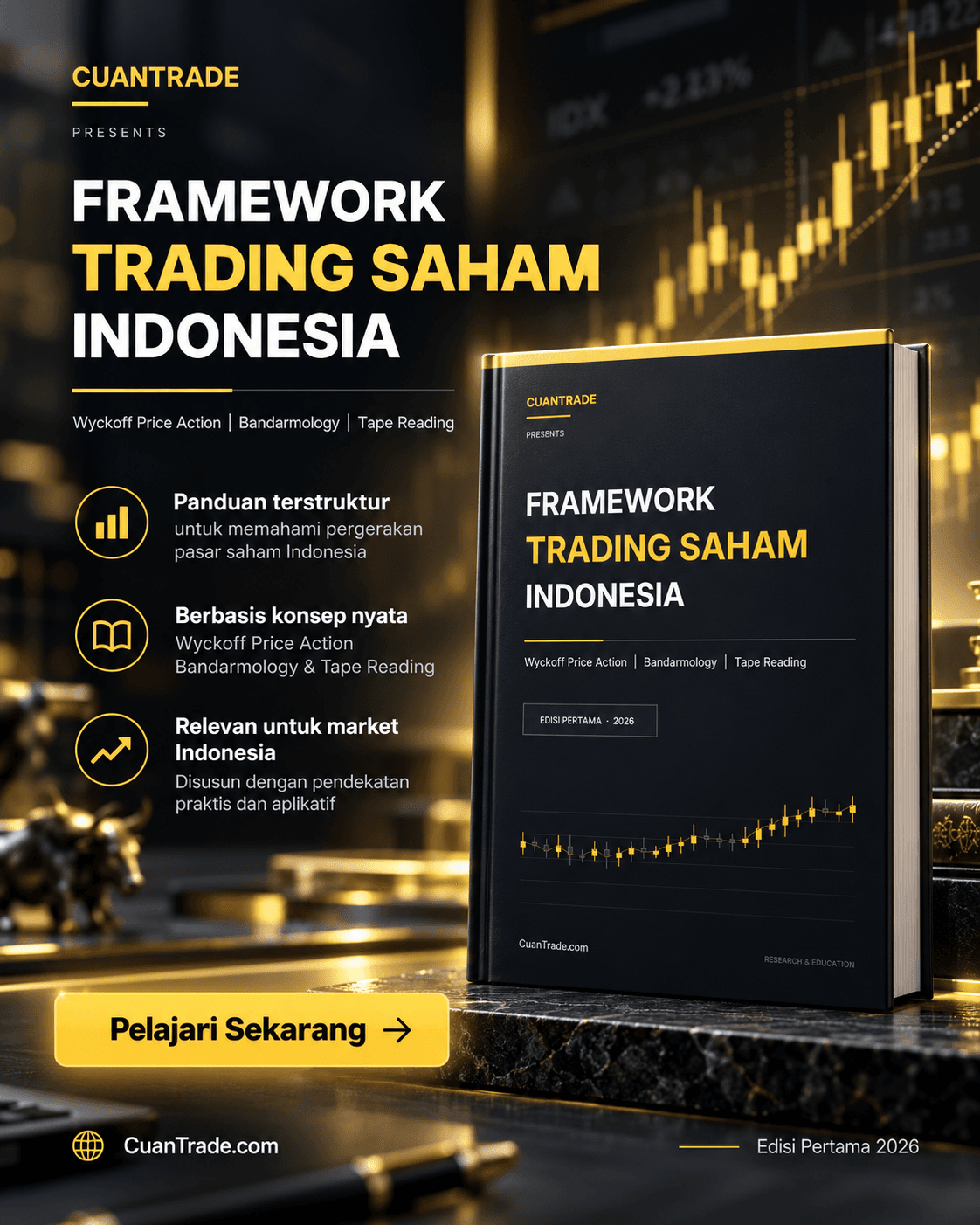 Poster CuanTrade: Framework Trading Saham Indonesia