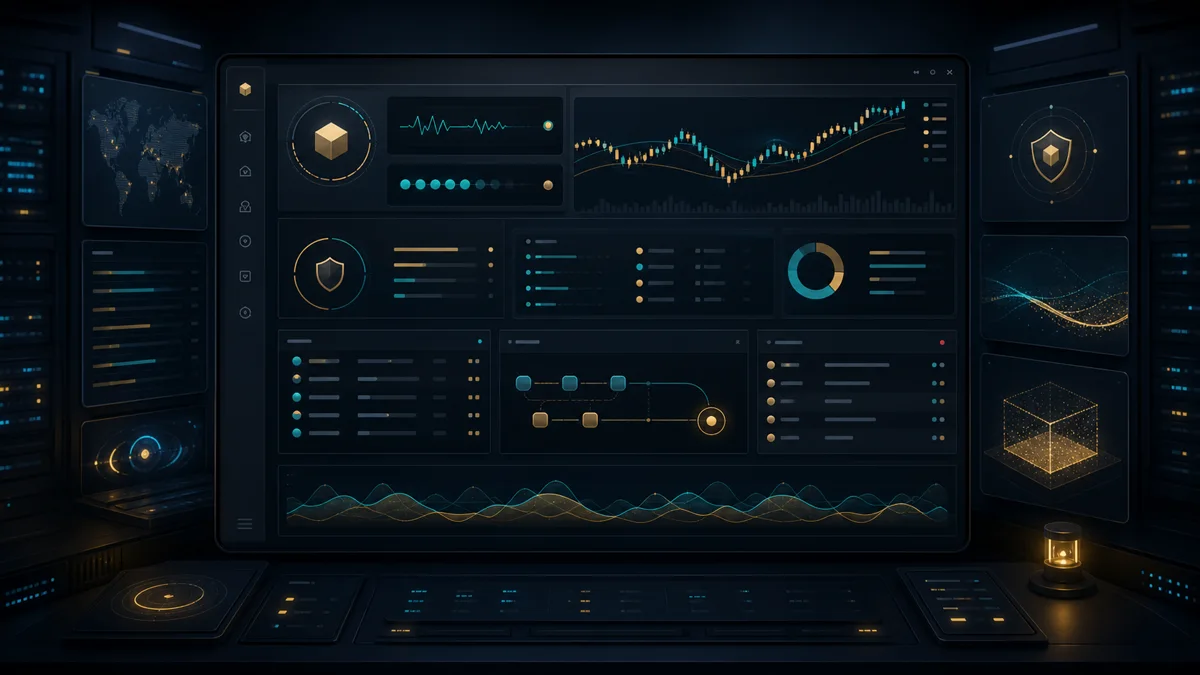 Ilustrasi dashboard FreqUI untuk memantau dry-run trading bot
